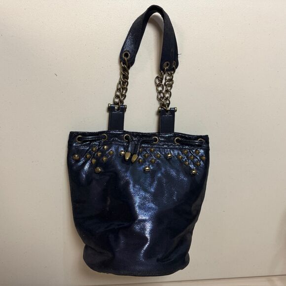 Disney Handbags - Disney Nightmare Christmas Shoulder Bag Women Blue Shimmer Hat Jack Skellington